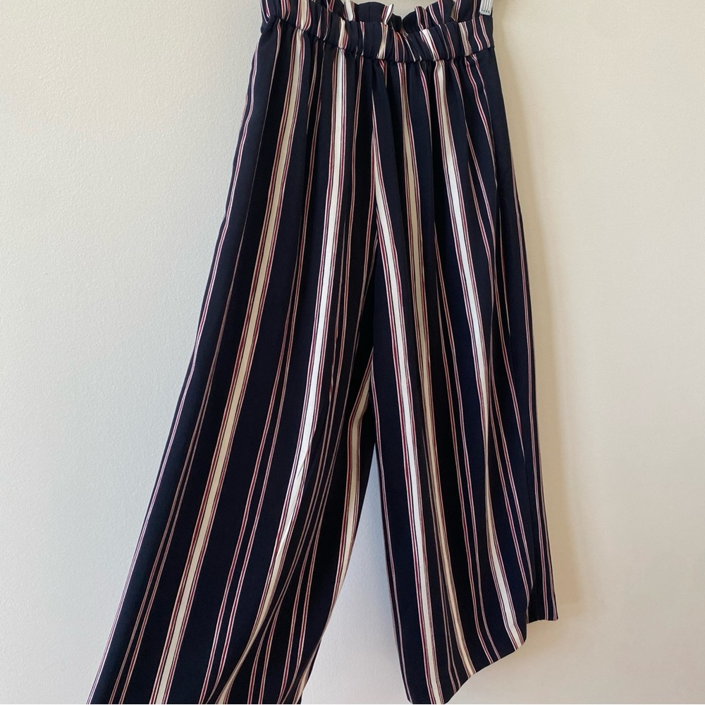 Zara Trafaluc Striped High-Waist Wide-Leg Pants Women’s Size XS - Picture 6 of 6